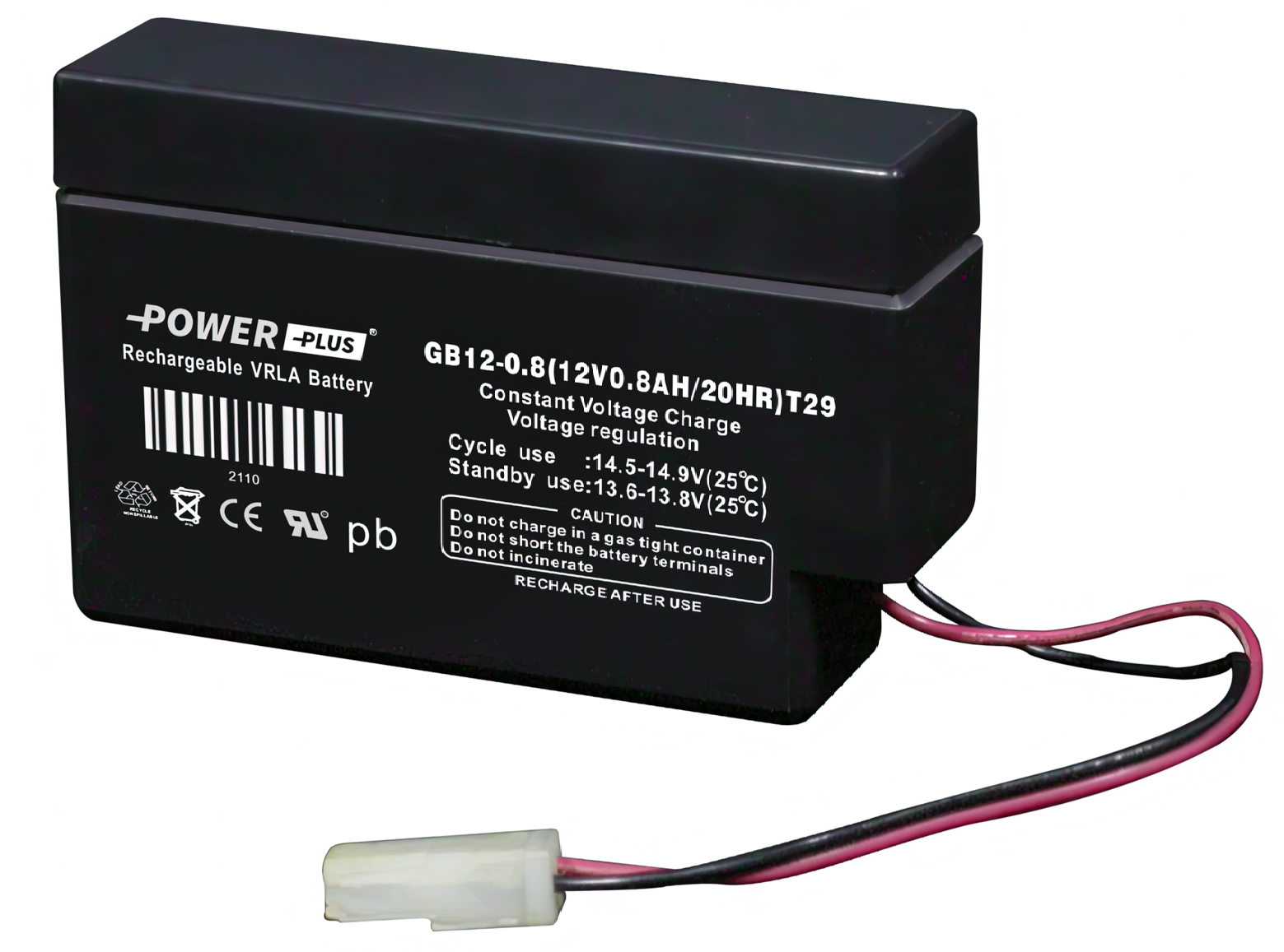 Power Plus Agm Batteri 12V 0 3 Ah VoltPower