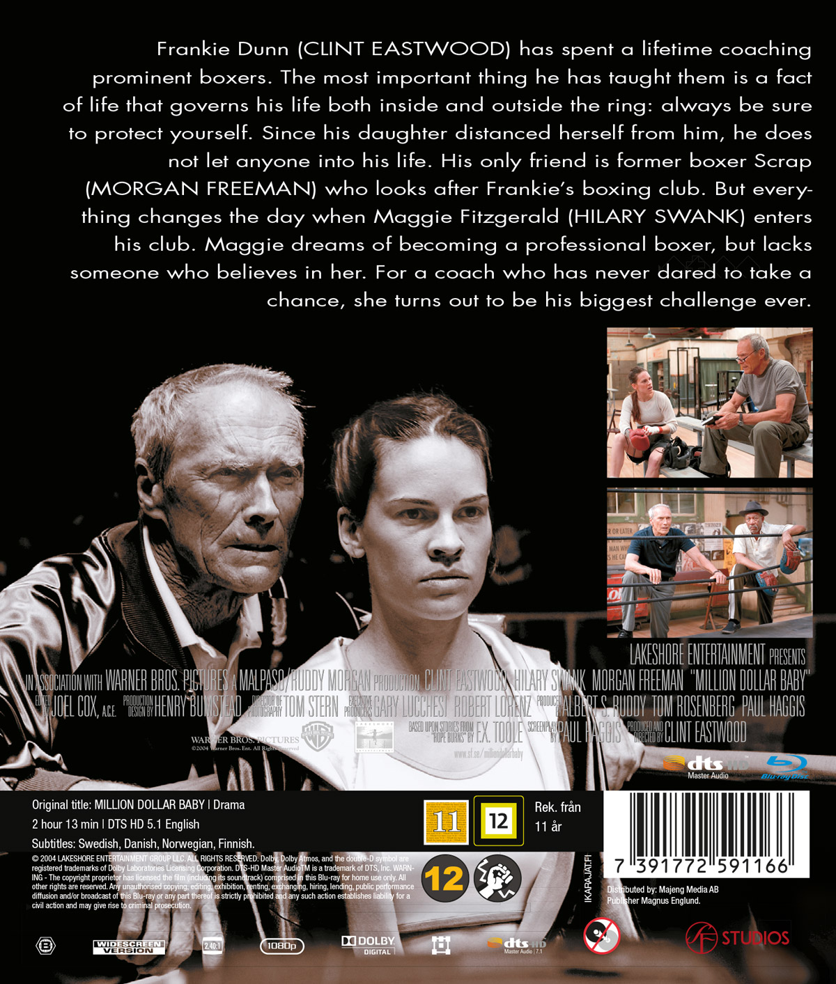 Million Dollar Baby Blu Ray Kvarnvideo Se