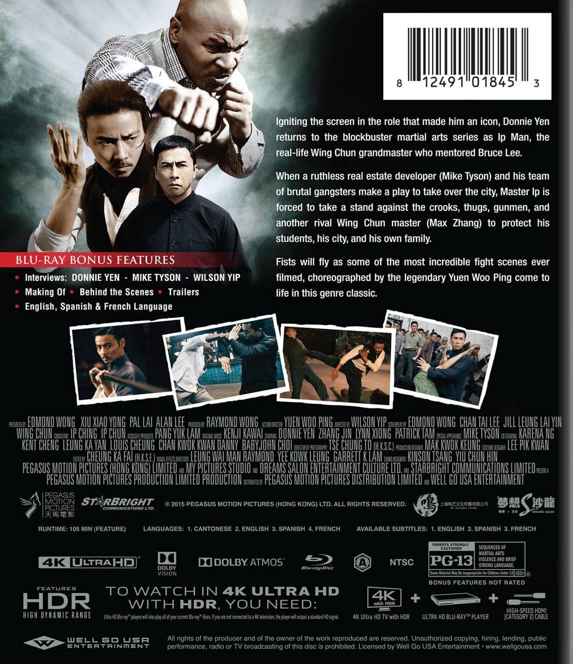 Ip Man Ej Svensk Text K Ultra Hd Blu Ray Kvarnvideo Se