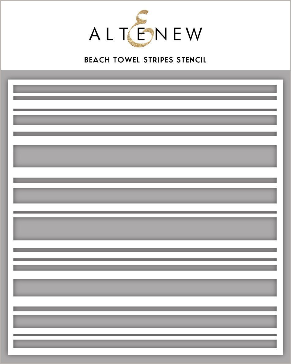 Altenew Stencil Beach Towel Stripes Pyssloteket