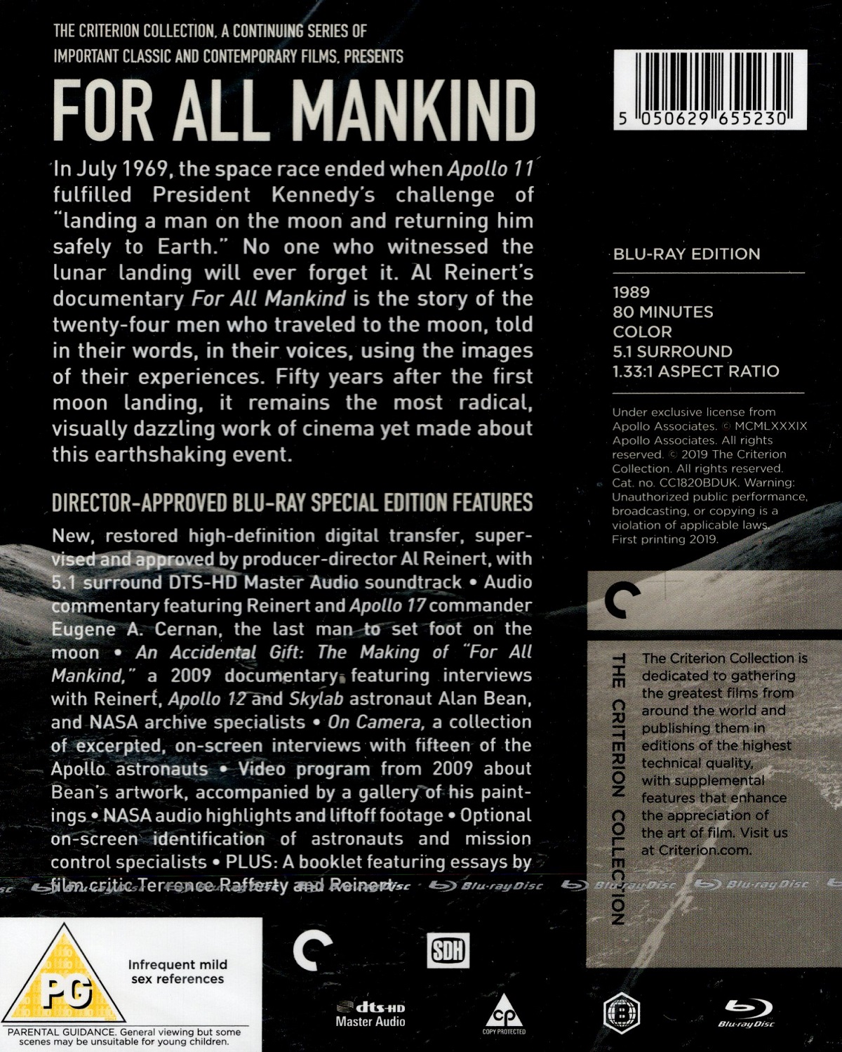 For All Mankind Criterion Collection Ej Svensk Text Blu Ray