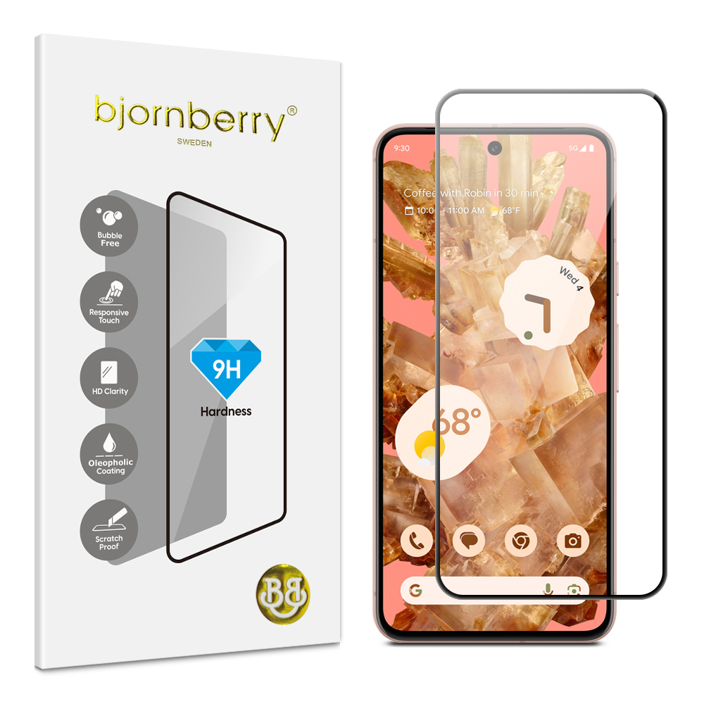 Bjornberry Google Pixel 8 Tempered Glas Screen Protector BJORNBERRY