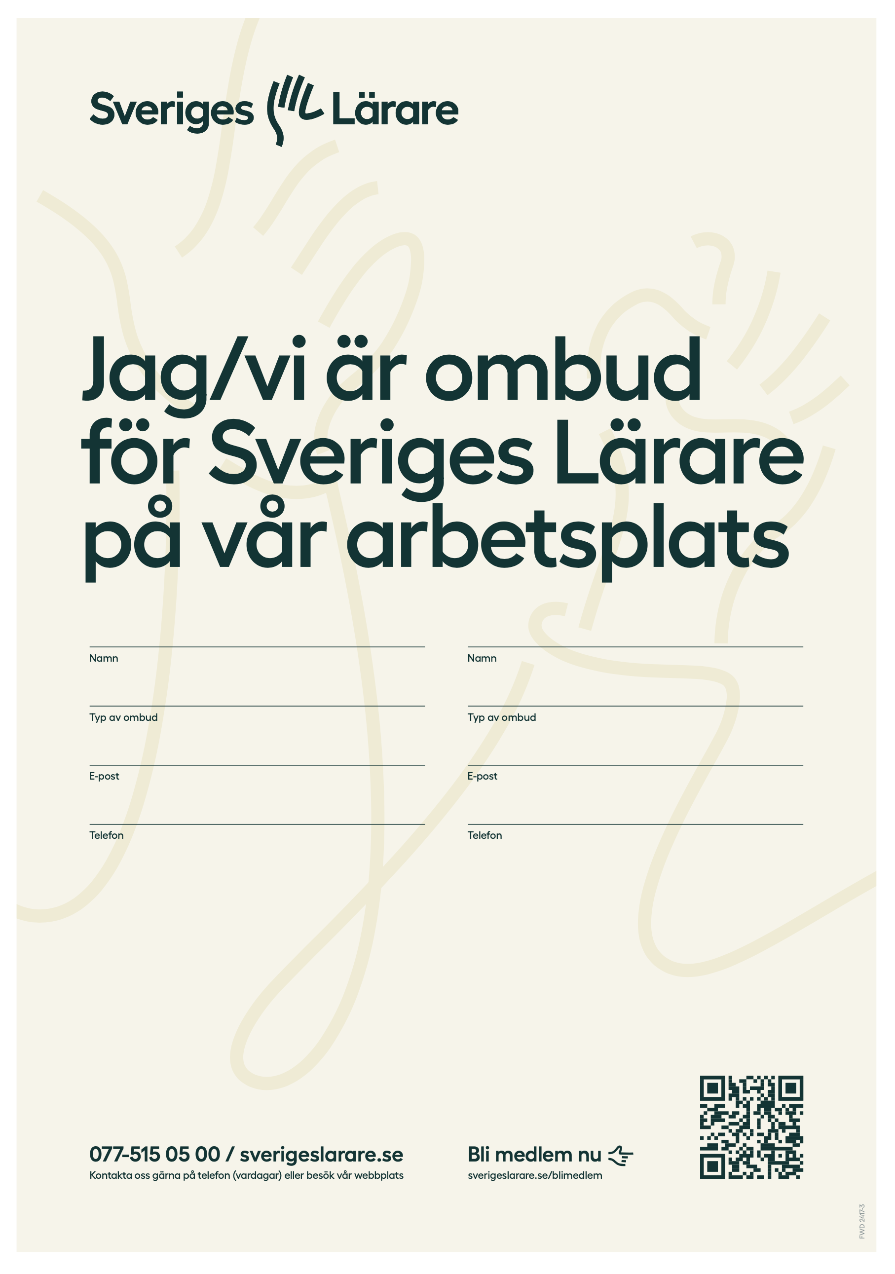 Jag Vi R Ombud Ifyllbar Affisch A Pod Sveriges L Rares Pdf