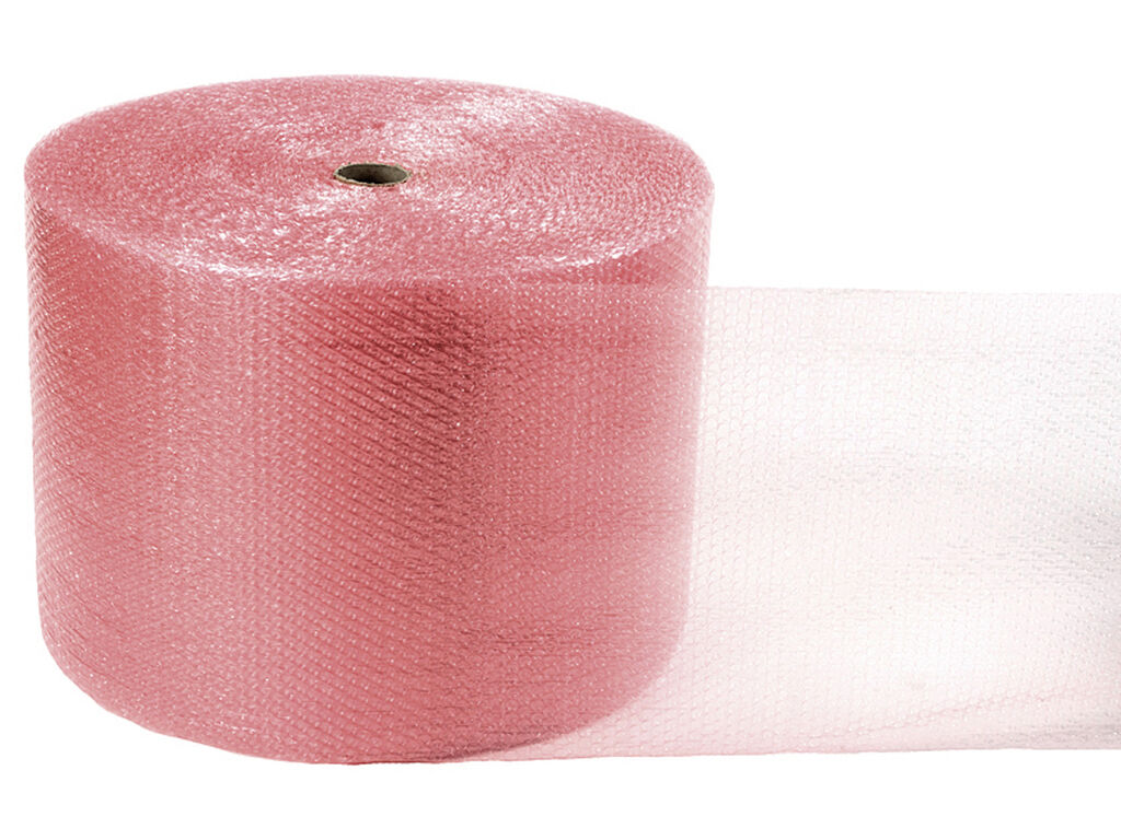 Esd Bubble Wrap Pink Conductive Width Mm M Roll Etronix