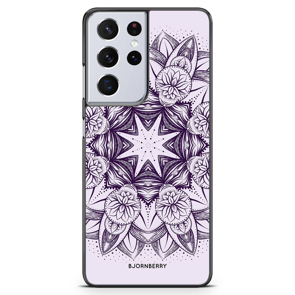 Samsung Galaxy S21 Ultra Skal Lila Mandala BJORNBERRY