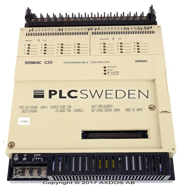 Omron C20-CPU84E 3G2C7-CPU84E (C20CPU84E) - Axdos AB | PLCSWEDEN ...