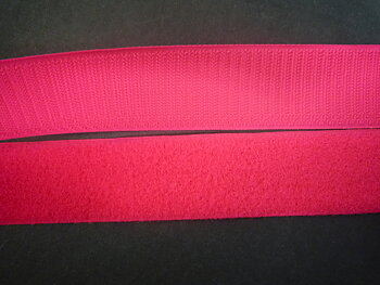 Kardborrband Neonrosa  Hake 38 mm