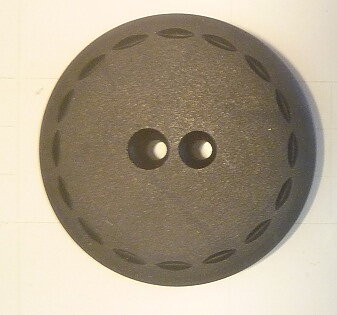 Knapp 2-håls 18 Svart 34mm