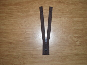 Blixtlås ERC-256 27cm 570 Mörkbrun