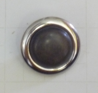 Metallknapp  1783 oxid/silver 19mm