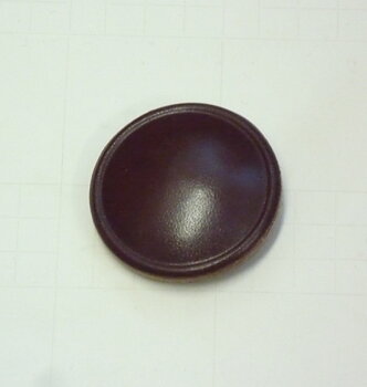Läderknapp 32mm Brun