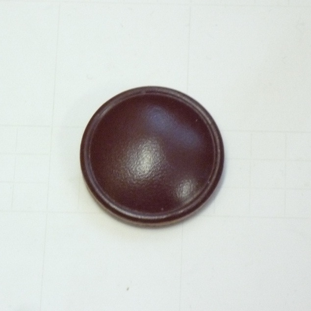 Läderknapp 28mm Brun