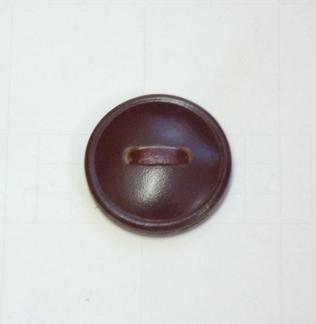 Läderknapp 6 28mm Brun