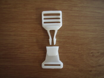 Hängselspänne 30mm sticka Vit