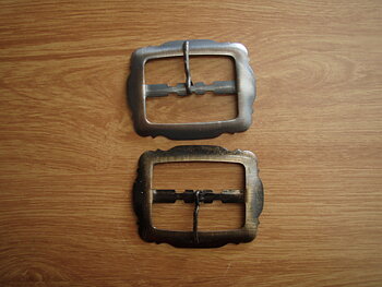 Metallspänne 50mm Antiksilverfärgad