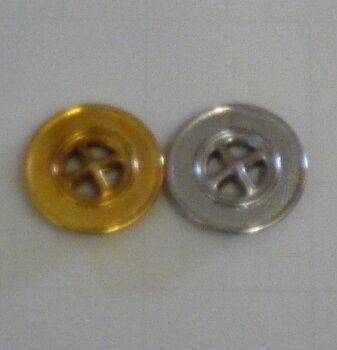 Metallknapp 22mm 4-hål