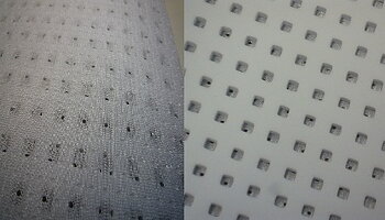 Skumplast med netting Vit