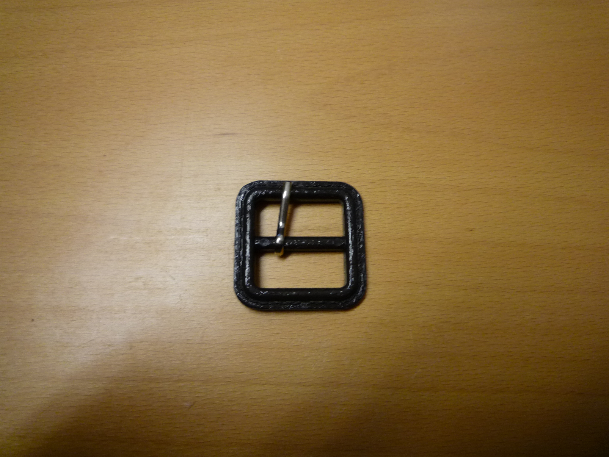 Läderimitation späne i plast 25 mm fg  mörkbrun