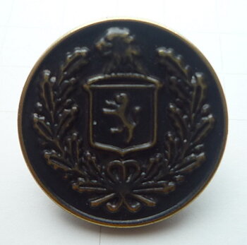 Motivknapp "emblem 3" Guldoxid