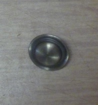 Plastknapp Ögla 28" Antiksilver