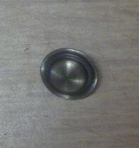 Plastknapp Ögla 28" Antiksilver