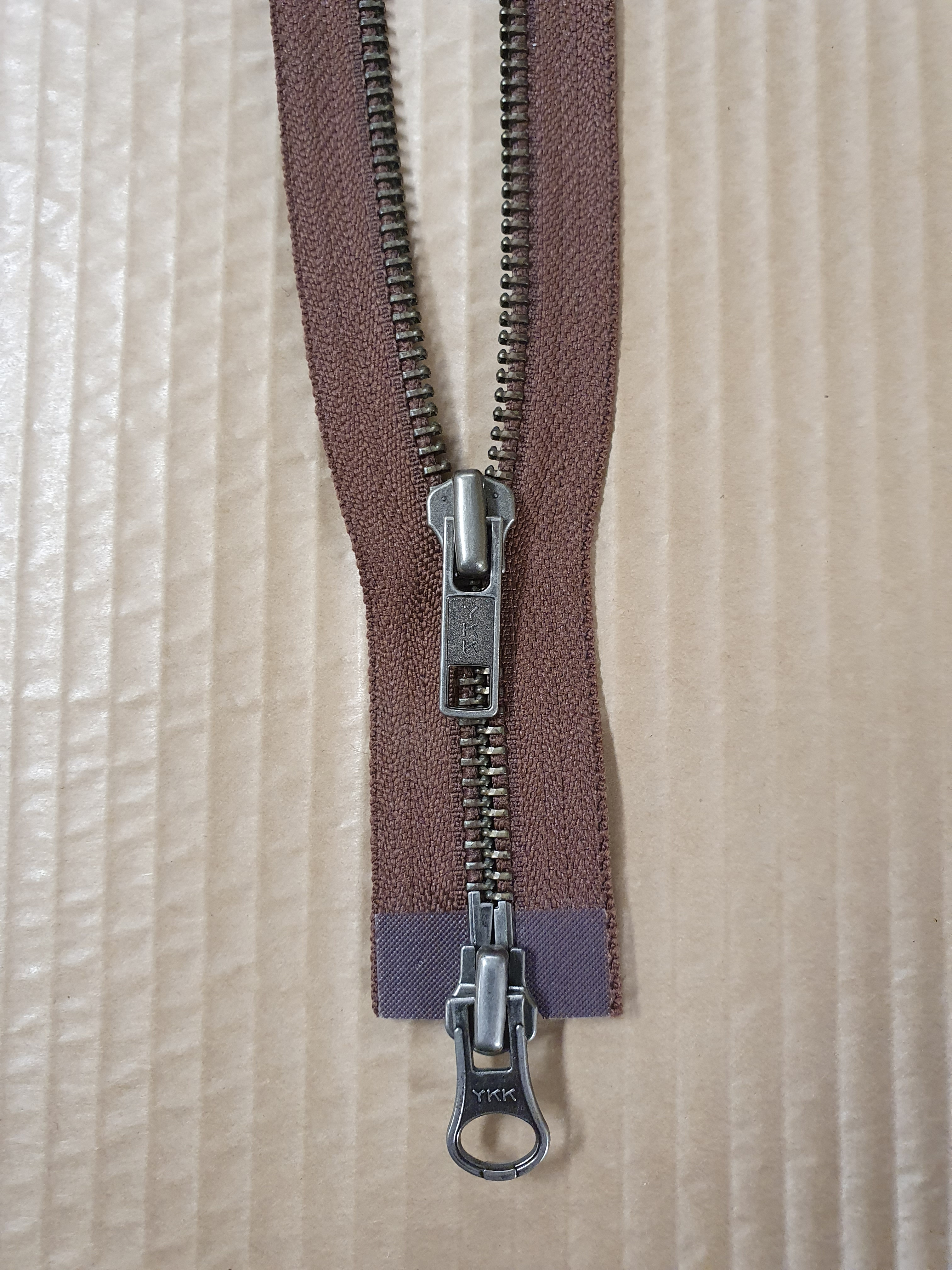Blixtlås ANM-56 55 cm mellanbrun
