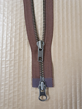 Blixtlås ANM-56 55 cm mellanbrun