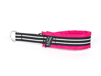 HALSBAND polstrad halvstryp med REFLEX, för mindre hundar, 20mm band