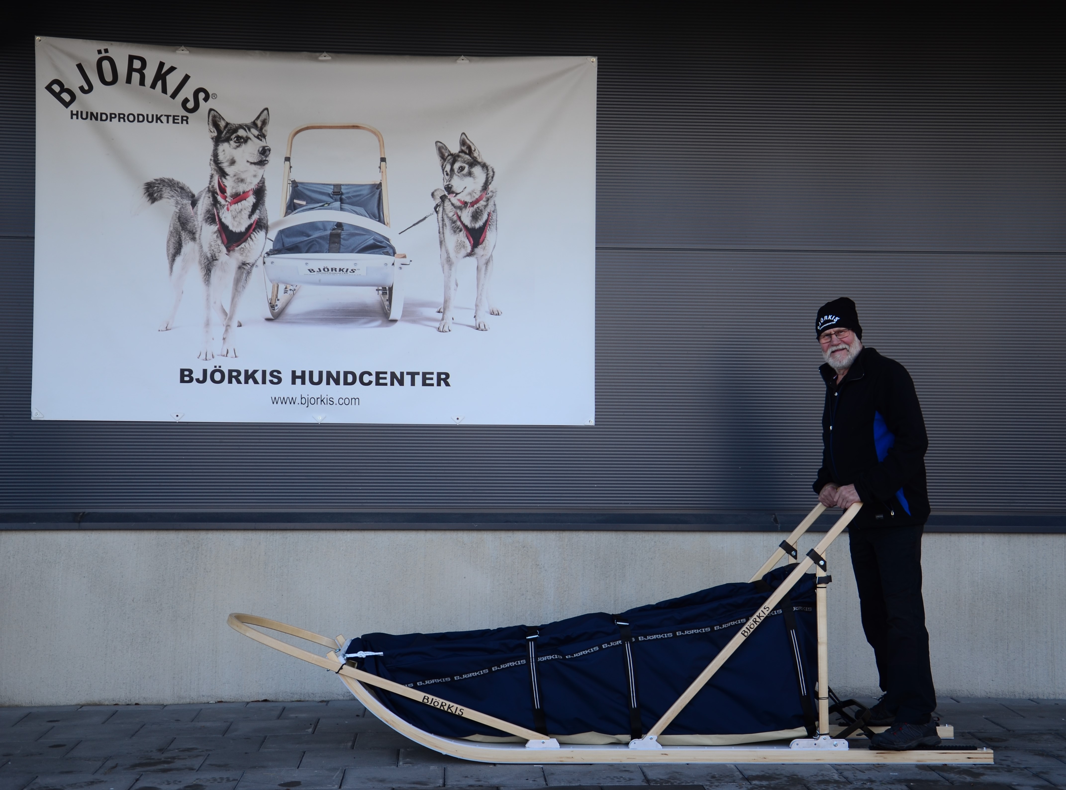 BJÖRKIS Tobogan 170cm eller 190cm lastplan, hopfällbar med kapell. 
