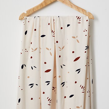 Vera Crepe Petals   EcoVero Viscose  Creamy White