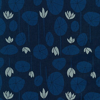  Midnight Lilypad Bomull/Linne