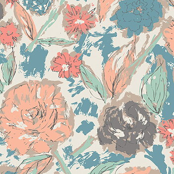 AGF Tapestry  Paper Flowers Parchment 