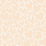 Makower Hearts Nude - 2