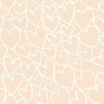 Makower Hearts Nude