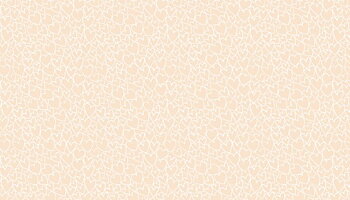 Makower Hearts Nude