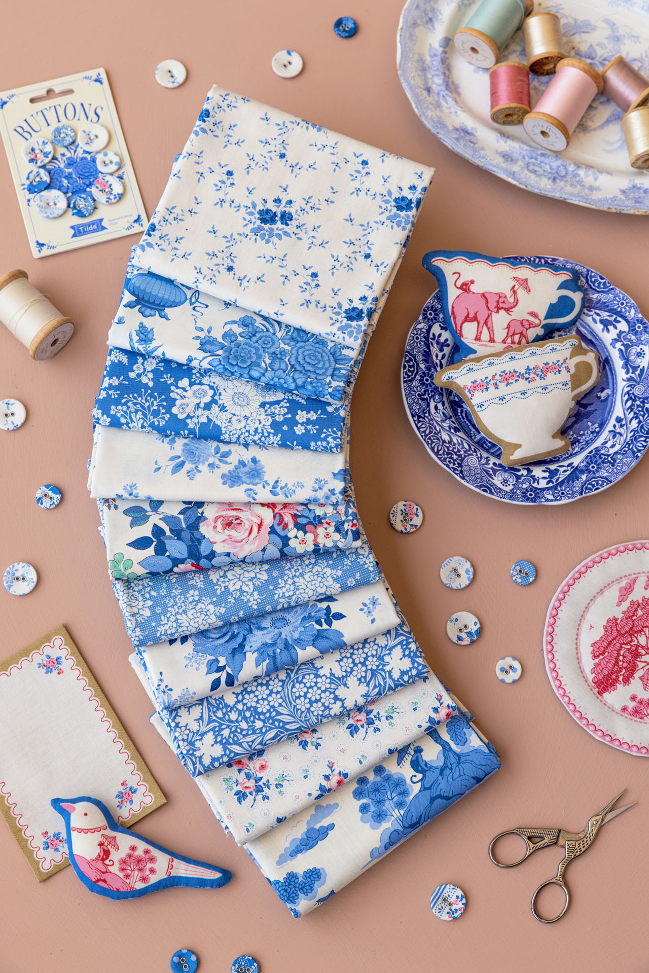 Tilda  Fat Quarter Something Blue Light - 3
