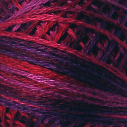 Handfärgat Garn Cerise/Röd/Lila