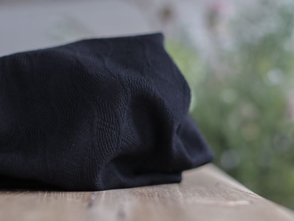 Leaf Jacquard Ekologisk Black - 2