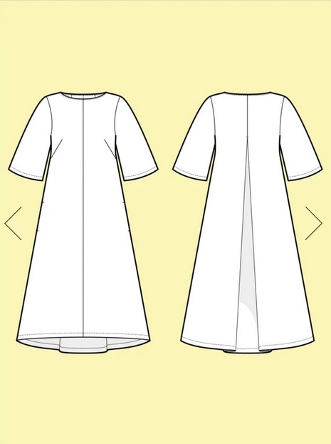 Box Pleat Dress XS - 2XL - 3