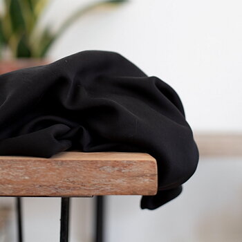 Smooth Drape Twill Black Tencel