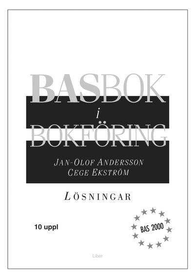 Basbok i bokföring, lösningar