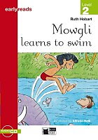 Mowgli learns to swim