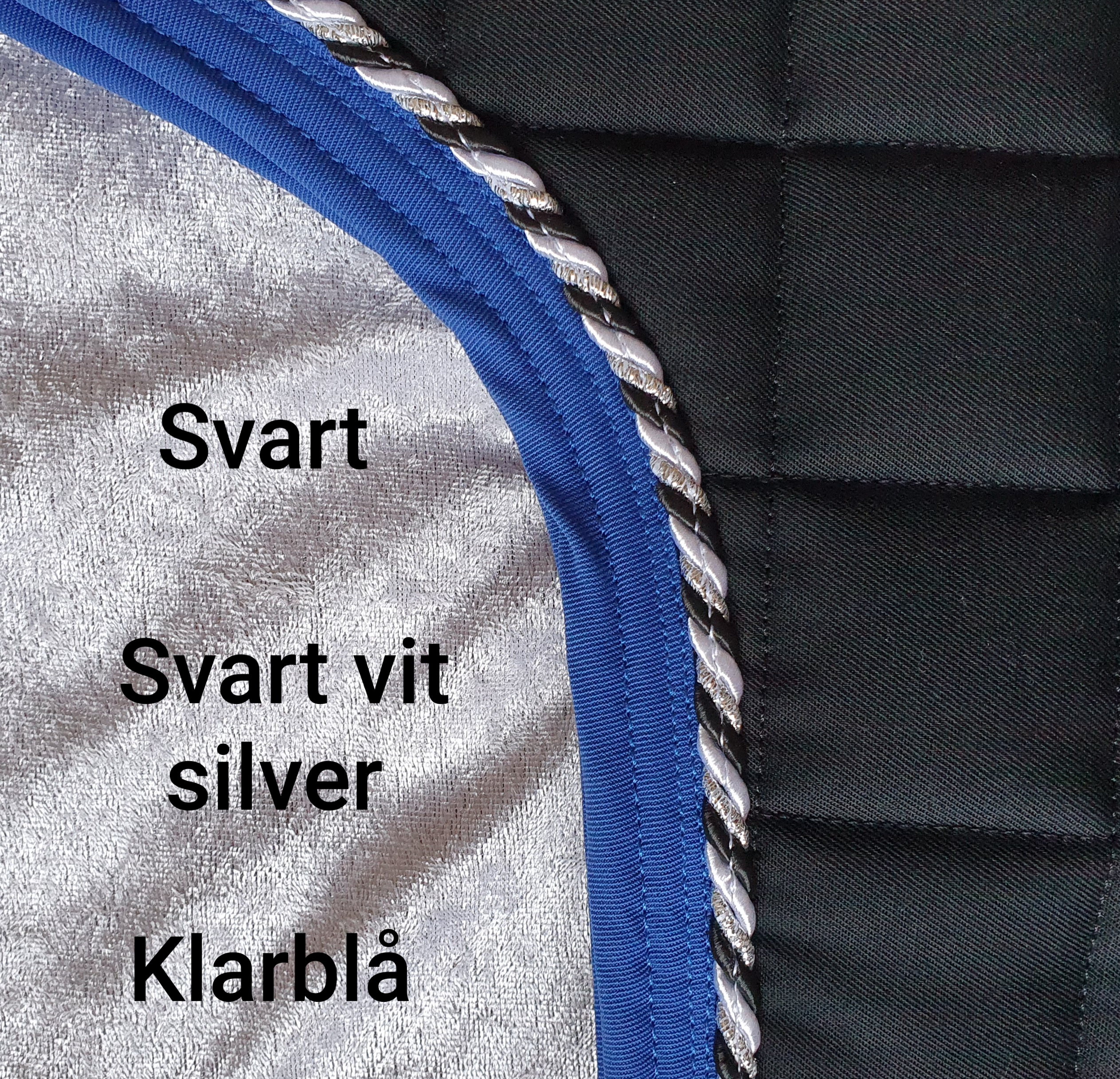 Nr 11 Svart /Svart vit silver / blå Mias Vojlock island