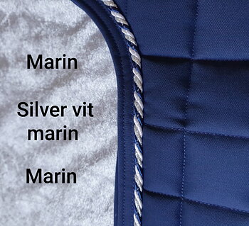 nr 43   Marin / Marin silver pärlemo / Marin Mias Islandshästvojlock stor ruta 5 cm