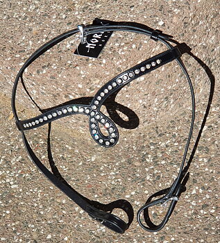 16 Nordic-Hors Nytt snyggt nackstycke med pandband i dropform bling bling stora klara stenar.