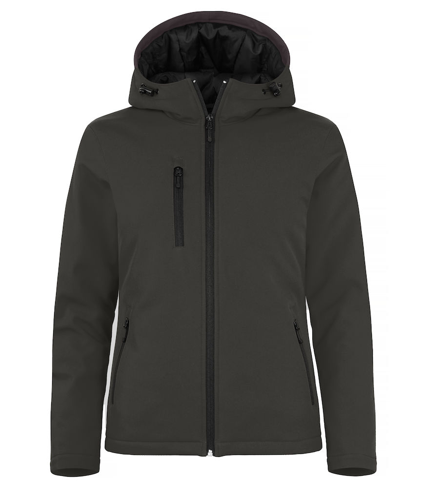 Nr 1 Softshell jacka vaderad med fast huva. Svart Marin Blå Röd Mörkgrå Mörkoliv  Dam & Herr - 7