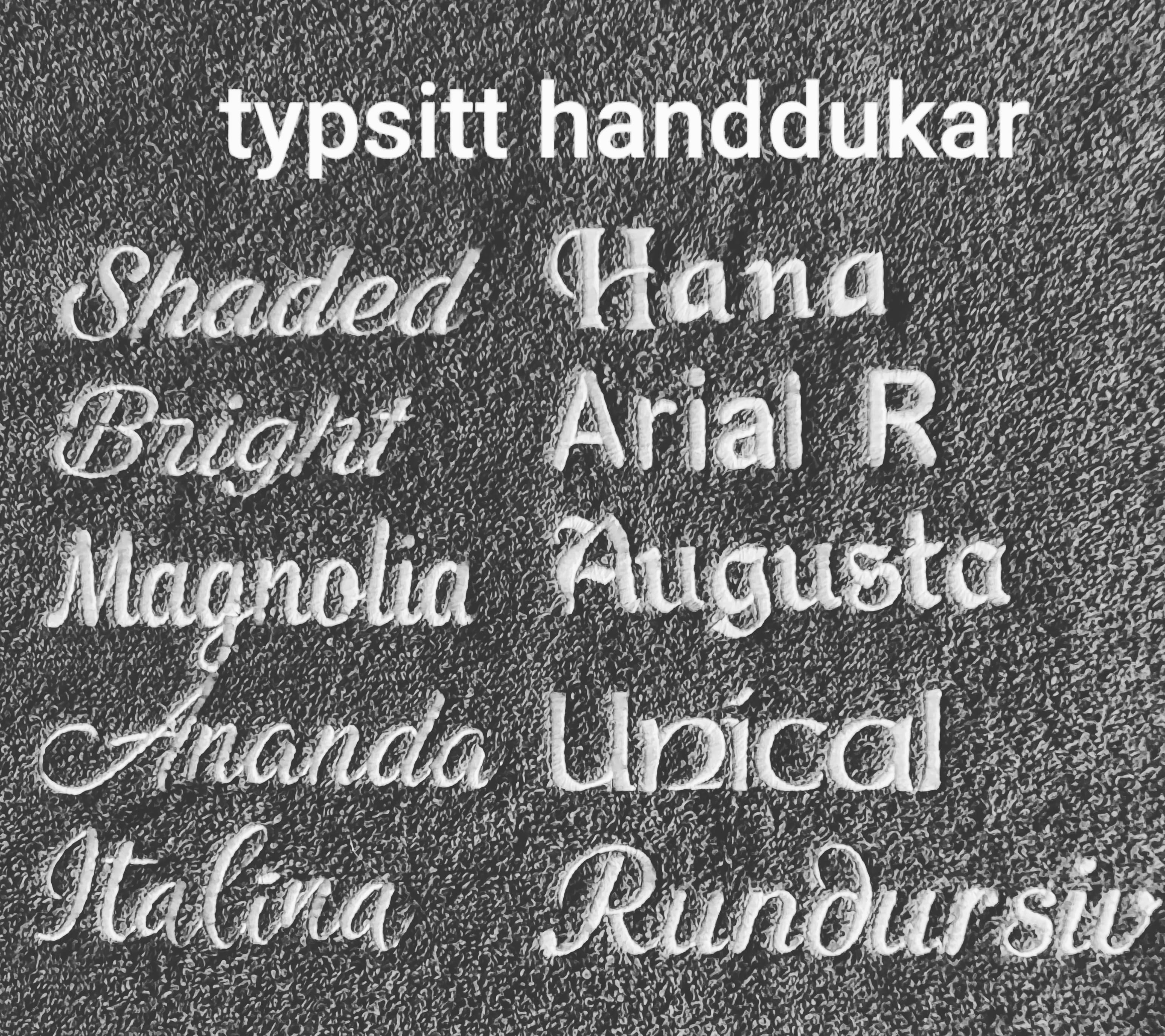 Handduk Blågrå med islandshästar  50 x 70 cm, tillval Namnbrodyr - 2