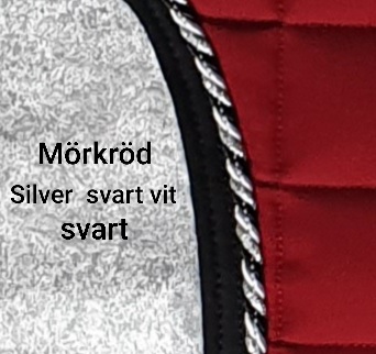 Nr 67 Mörkröd / Silver vit svart / svart  Mias  islandshäst vojlock 