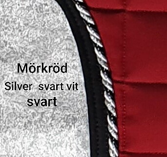 Nr 67 Mörkröd / Silver vit svart / svart  Mias  islandshäst vojlock 