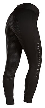 Rid leggings svart  med silikorn pluttar6 år 